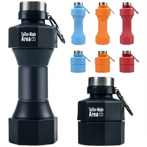 22Oz. Portable Collapsible Silicone Travel Water Bottle