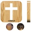 Jesus Cross Night Light Christian Home Decor Lamp Wooden | https://www.bestnamebadges.com