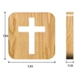 Jesus Cross Night Light Christian Home Decor Lamp Wooden | https://www.bestnamebadges.com