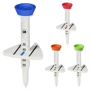 Adjustable Height Triangular Directional Design Golf Tees | https://www.bestnamebadges.com