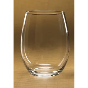 Stemless White Wine Glass | https://www.bestnamebadges.com