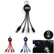 3 in1 Charging Cable with Keychain | https://www.bestnamebadges.com