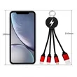 3 in1 Charging Cable with Keychain | https://www.bestnamebadges.com