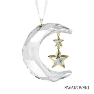 Swarovski® Holiday Magic Ornament - Moon | https://www.bestnamebadges.com