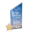 Cooper VividPrint™ Award -  Starfire/Gold Star | https://www.bestnamebadges.com
