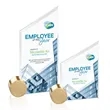 Cooper VividPrint™ Award -  Starfire/Gold Circle | https://www.bestnamebadges.com