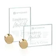 Bermuda Award - Jade/Gold Circle | https://www.bestnamebadges.com