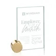 Bermuda Award - Jade/Gold Circle | https://www.bestnamebadges.com