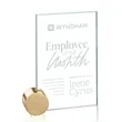 Bermuda Award - Jade/Gold Circle | https://www.bestnamebadges.com