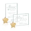 Bermuda Award - Jade/Gold Star | https://www.bestnamebadges.com