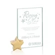 Bermuda Award - Jade/Gold Star | https://www.bestnamebadges.com