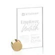 Bermuda Award - Starfire/Gold Circle | https://www.bestnamebadges.com