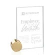 Bermuda Award - Starfire/Gold Circle | https://www.bestnamebadges.com