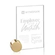 Bermuda Award - Starfire/Gold Circle | https://www.bestnamebadges.com