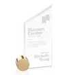 Cooper Award - Jade/Gold Circle | https://www.bestnamebadges.com