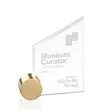 Cooper Award - Starfire/Gold Circle | https://www.bestnamebadges.com