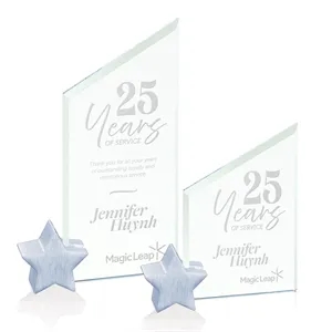 Cooper Award - Jade/Chrome Star | https://www.bestnamebadges.com