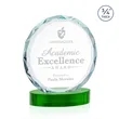 Centura Award on Alberton Base - Green | https://www.bestnamebadges.com