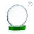 Centura Award on Alberton Base - Green | https://www.bestnamebadges.com