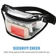 Composite Stadium Standard Transparent Waterproof Waist Pack | https://www.bestnamebadges.com