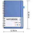 A5 Spiral Notebook Minimalist Design Durable Paper Writing | https://www.bestnamebadges.com