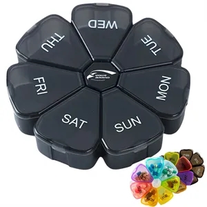 Portable Weekly Pill Organizer Travel Medicine Storage Box