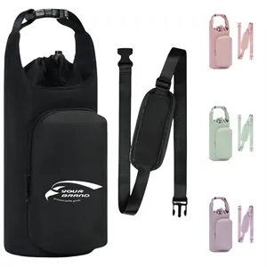 Multi Pocket Water Bottle Shoulder Bag Durable Hands Free