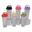 24 Oz. Portable Double Layer Plastic Straw Cups | https://www.bestnamebadges.com