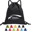 600D Football Pattern Polyester Drawstring Backpack | https://www.bestnamebadges.com