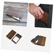 Magnetic Solid Wood Business Card Holder Box Case | https://www.bestnamebadges.com