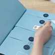 Expandable File Folder Organizer with Multiple Pockets | https://www.bestnamebadges.com