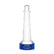 Lighthouse Award on Stanrich Base - Blue | https://www.bestnamebadges.com