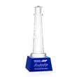 Lighthouse Award on Robson Base - Blue | https://www.bestnamebadges.com