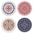 Round Absorbent Ceramic Coaster | https://www.bestnamebadges.com
