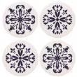 Round Absorbent Ceramic Coaster | https://www.bestnamebadges.com