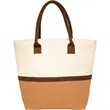 Two-Tone Jute Beach Tote Bags | https://www.bestnamebadges.com