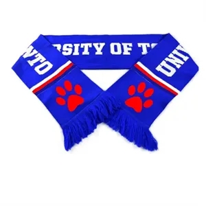 Custom Knitted Scarf With Fringe