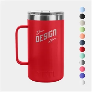 24 oz YETI® Rambler Stainless Steel Insulated Travel Mug | https://www.bestnamebadges.com