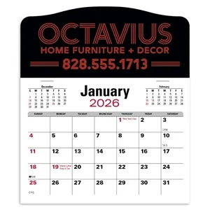 Triumph® Calendars Press-N-Stick Jumbo Header with 3-Mont... | https://www.bestnamebadges.com