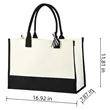 Elegant Canvas Tote Womens Shoulder Bags Single Strap | https://www.bestnamebadges.com
