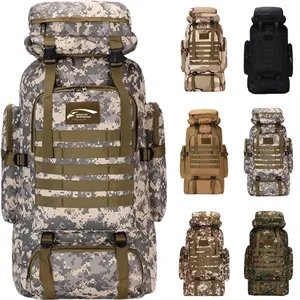 80L Camping Travel Bag Tactical Backpack