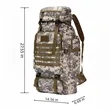 80L Camping Travel Bag Tactical Backpack | https://www.bestnamebadges.com