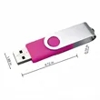 16GB Rotatable Thumb Drive USB Flash Drives | https://www.bestnamebadges.com