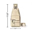 PU Fanny Pack Crossbody Sling Chest Bag Backpack | https://www.bestnamebadges.com