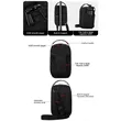 Magnetic Sling Bag Gym Water Bottle Pouch Fanny Pack | https://www.bestnamebadges.com