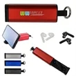 Tech Support True Wireless Earbuds & Phone Stand | https://www.bestnamebadges.com