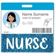 Glitter Light Convenient Durable Work ID Card Holder | https://www.bestnamebadges.com