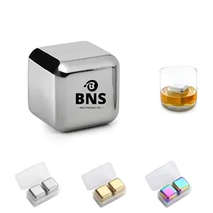 Stainless Steel Whiskey Rocks, Reusable Metal Ice Cube