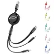 3 In 1 Retractable Charging Cable For Phones And Devices | https://www.bestnamebadges.com