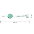 3 In 1 Retractable Charging Cable For Phones And Devices | https://www.bestnamebadges.com
